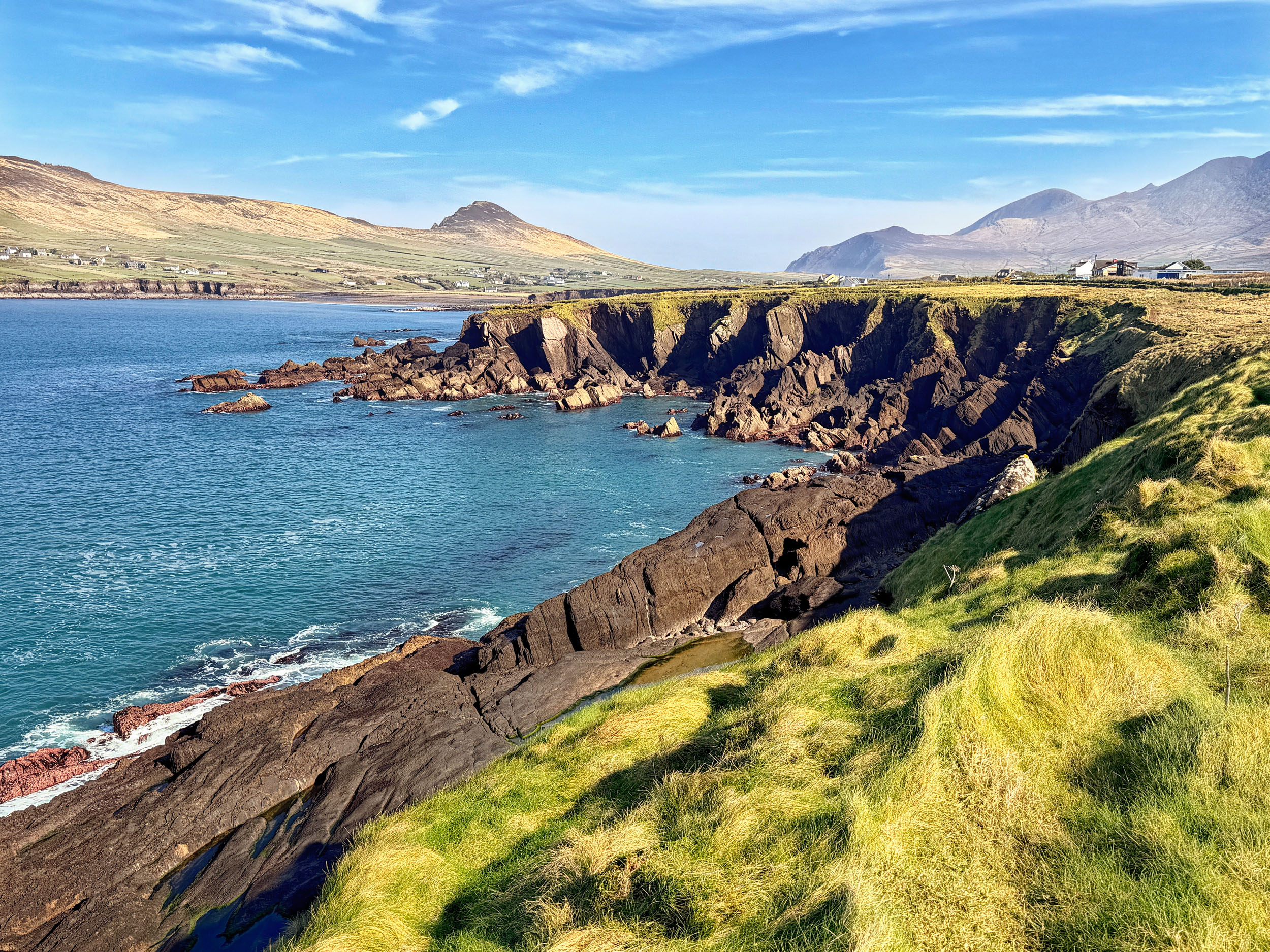 North of Murreagh looking toward the village of Feohanagh and Ballydavid, County Kerry