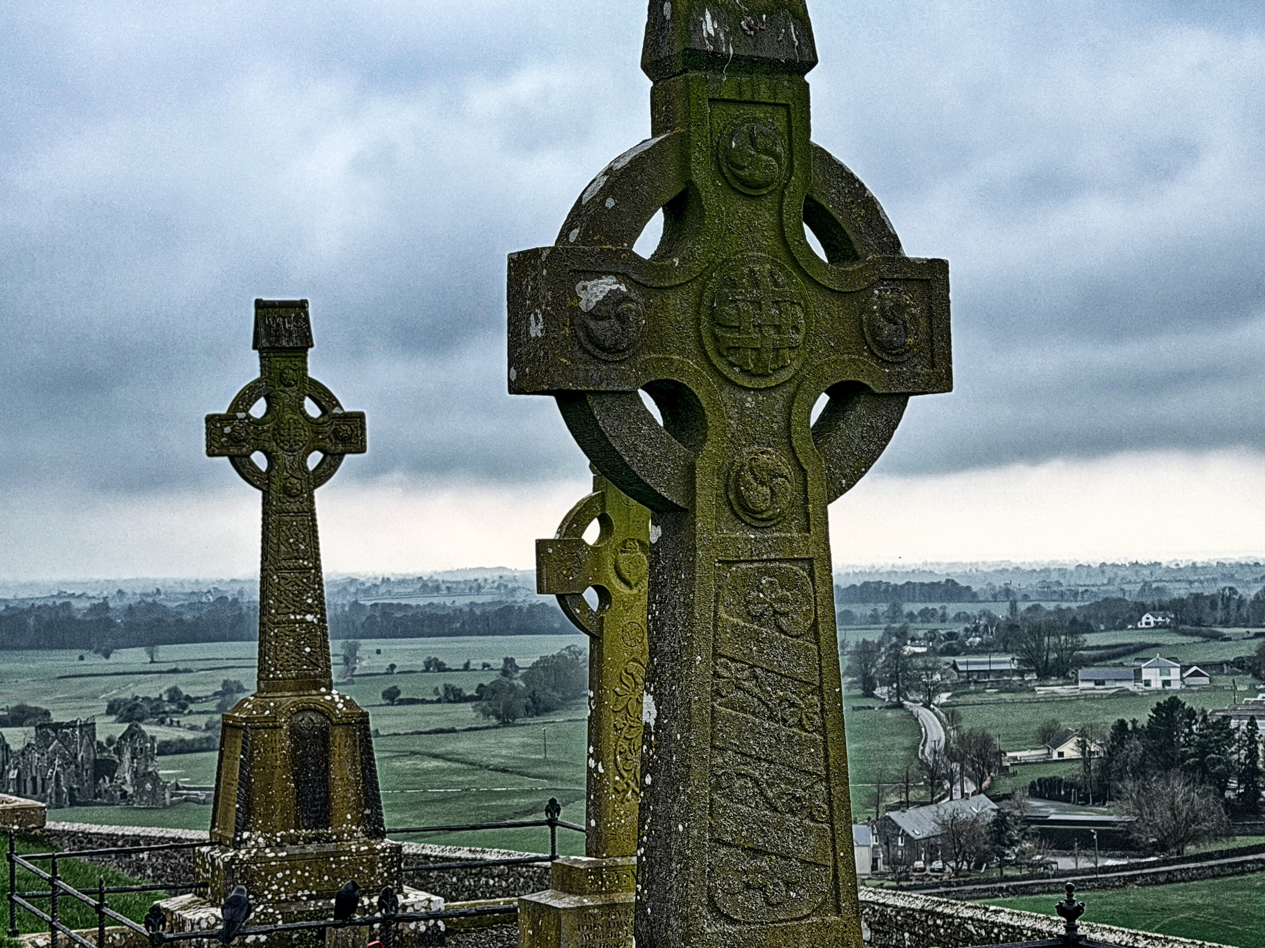 Looking south toward Hore Abbey from the Rock of Cashel, County Tipperary