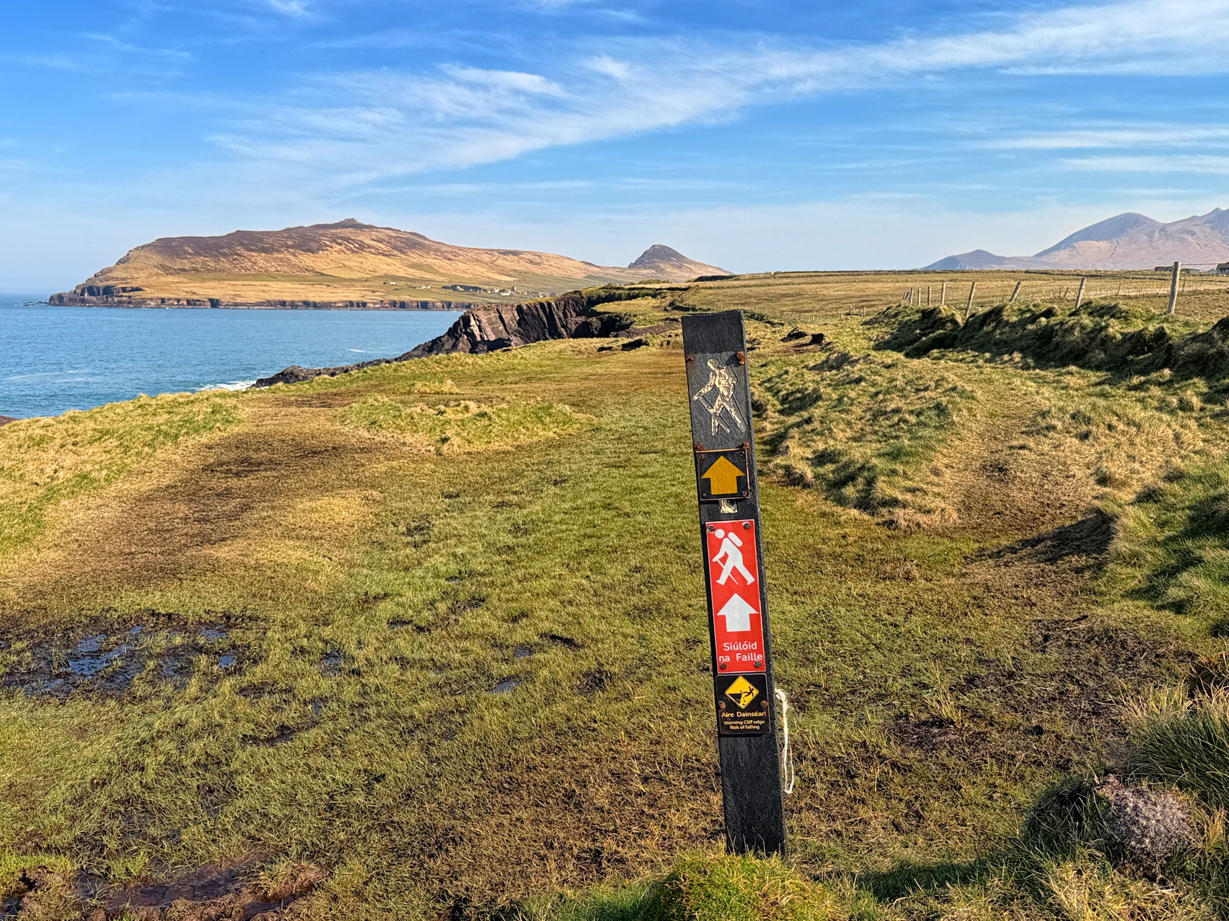 Dingle Way Trail, north of Imeall na Mara, Murreagh, County Kerry