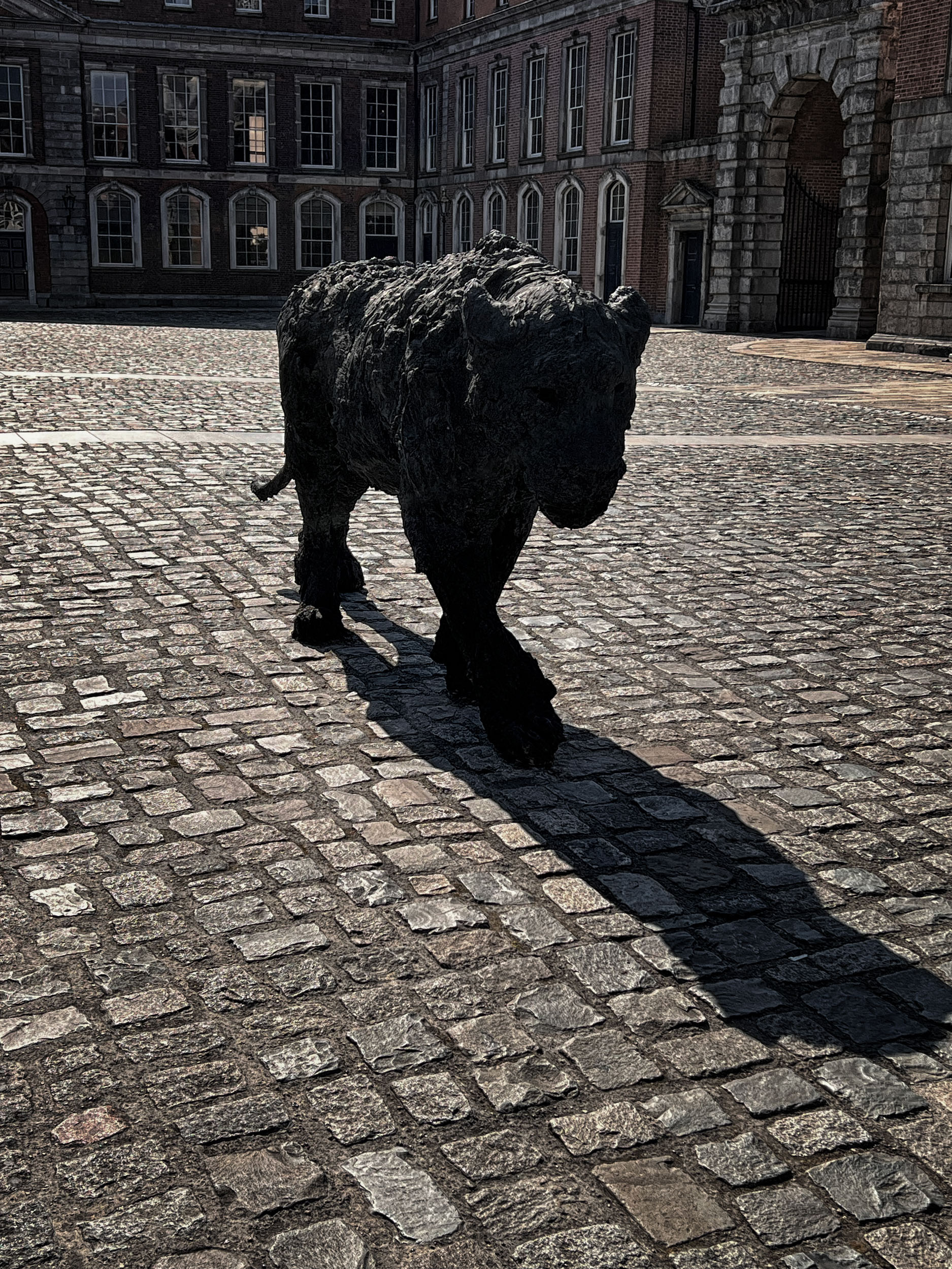 Davide Rivalta's Leonessa lioness stalks the Dublin Courtyard, Dublin, County Dublin