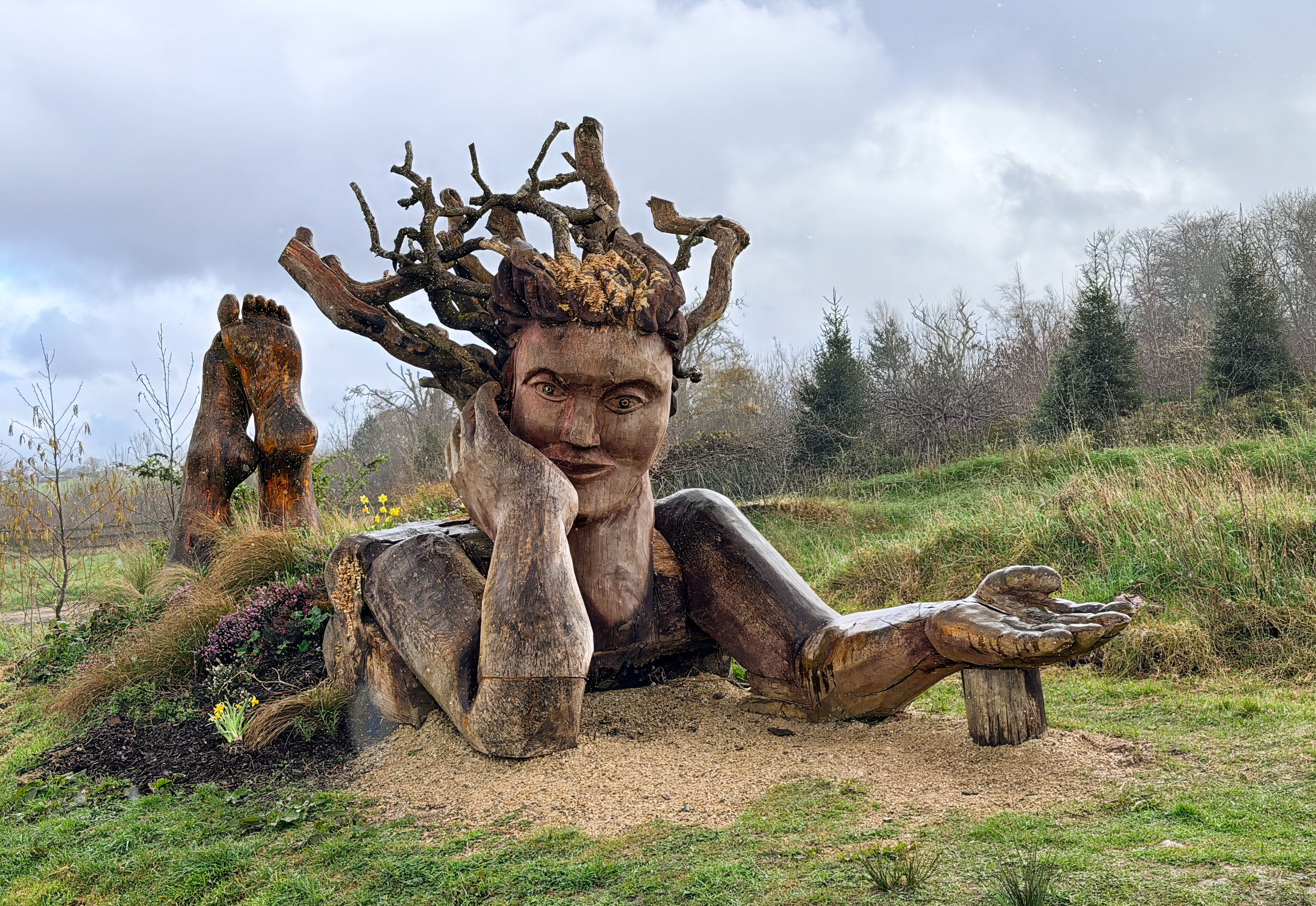 Eiriu sculpture on the Waterford Bike Greenway, County Waterford