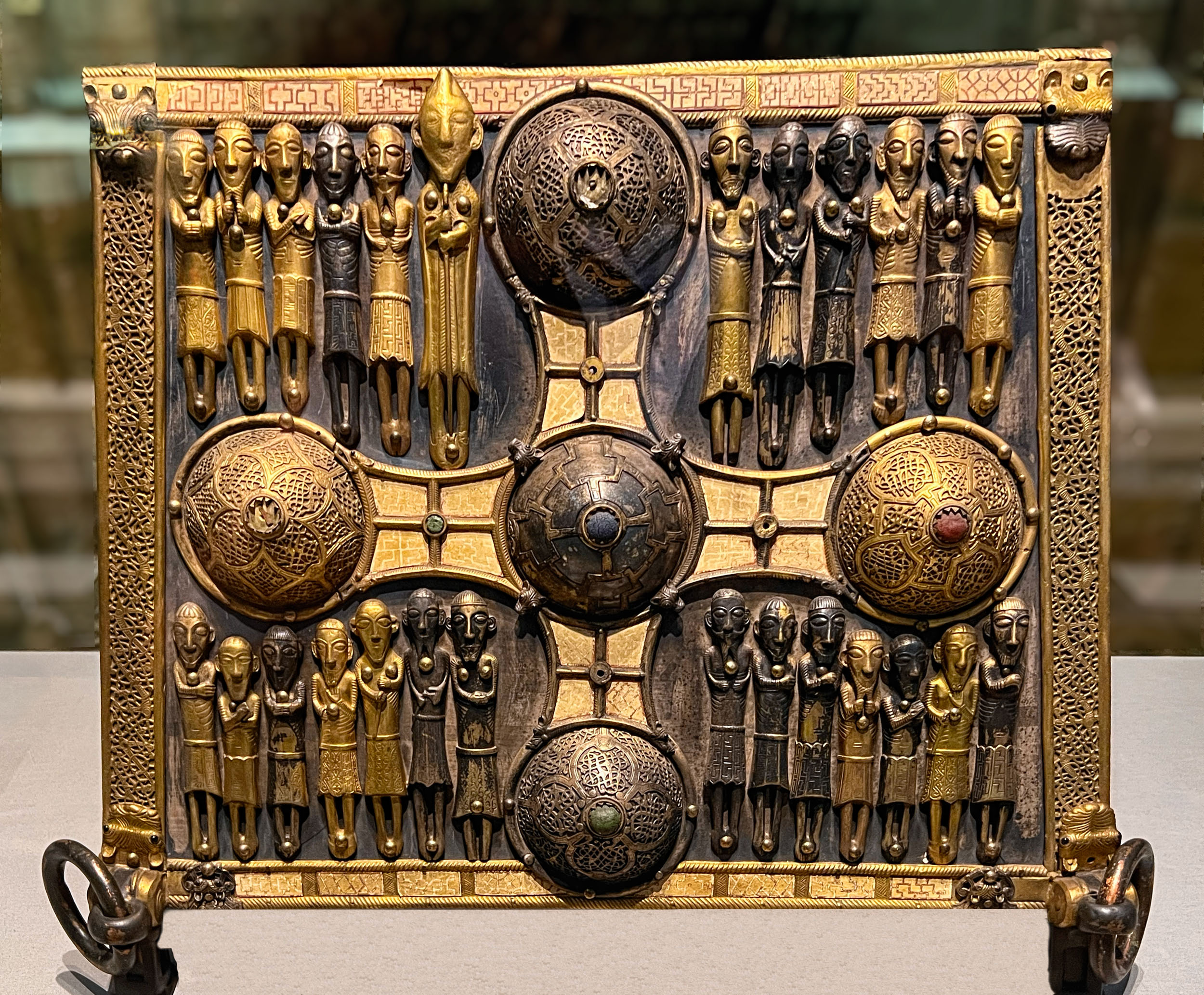 Soiscél Molaise, the oldest surviving of the eight medieval Irish book shrines, National Museum of Ireland — Archaeology, Dublin