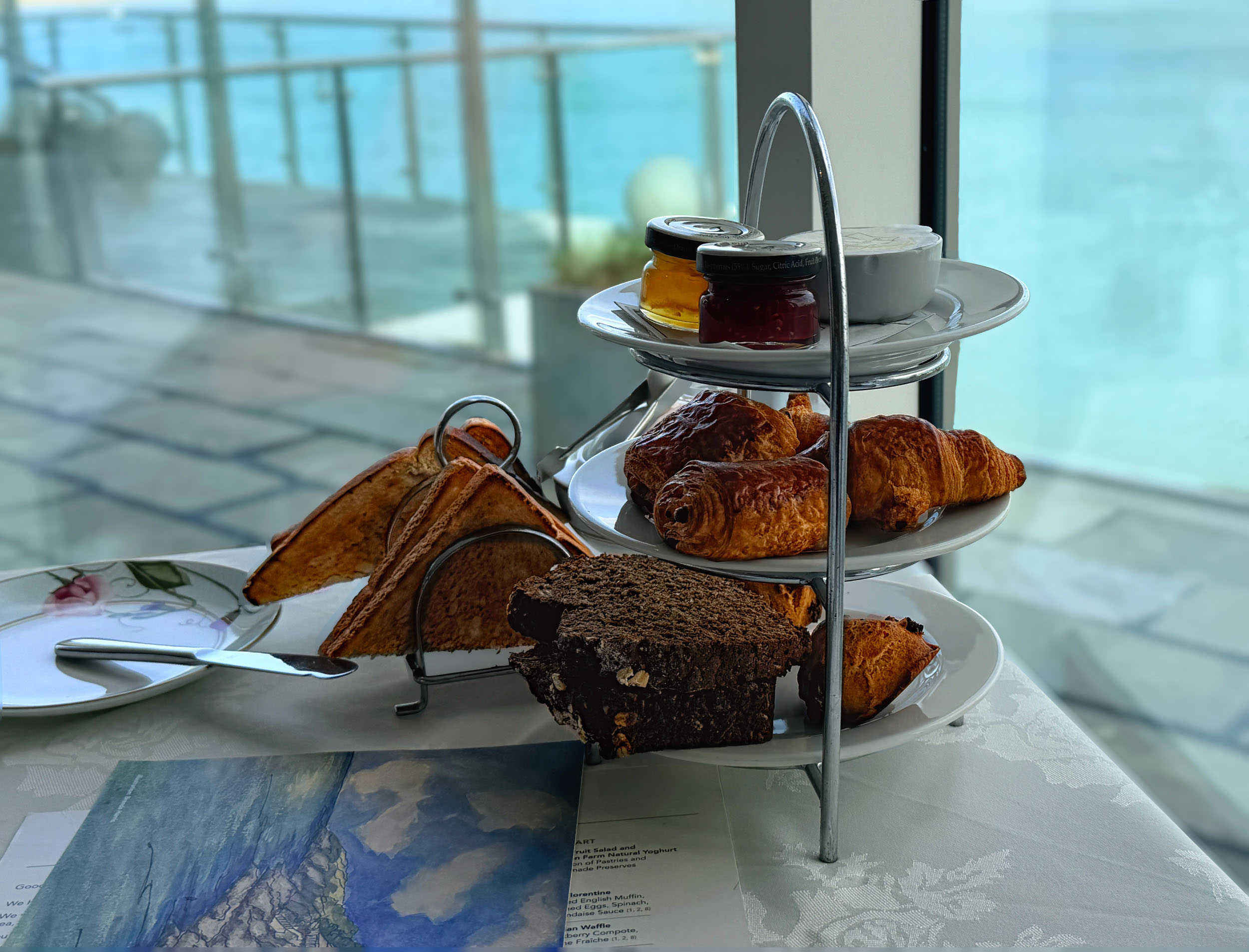 The Michelin-starred Cliff House Hotel restaurant overlooking Ardmore Bay, Ardmore, County Waterford