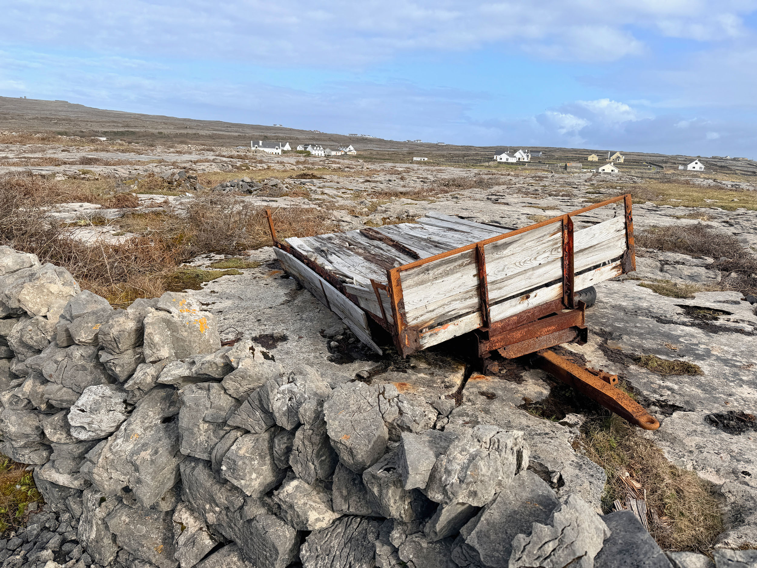 Rusted trailer, Inishmore, County Galway
